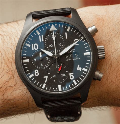 iwc chronograph date|iwc chronograph top gun.